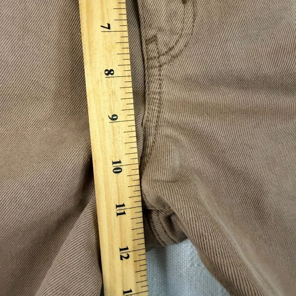 Wild Fable Highest Rise Bermuda Shorts Brown Distressed Denim Womens 4/27 New